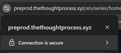 Secure connection in browser